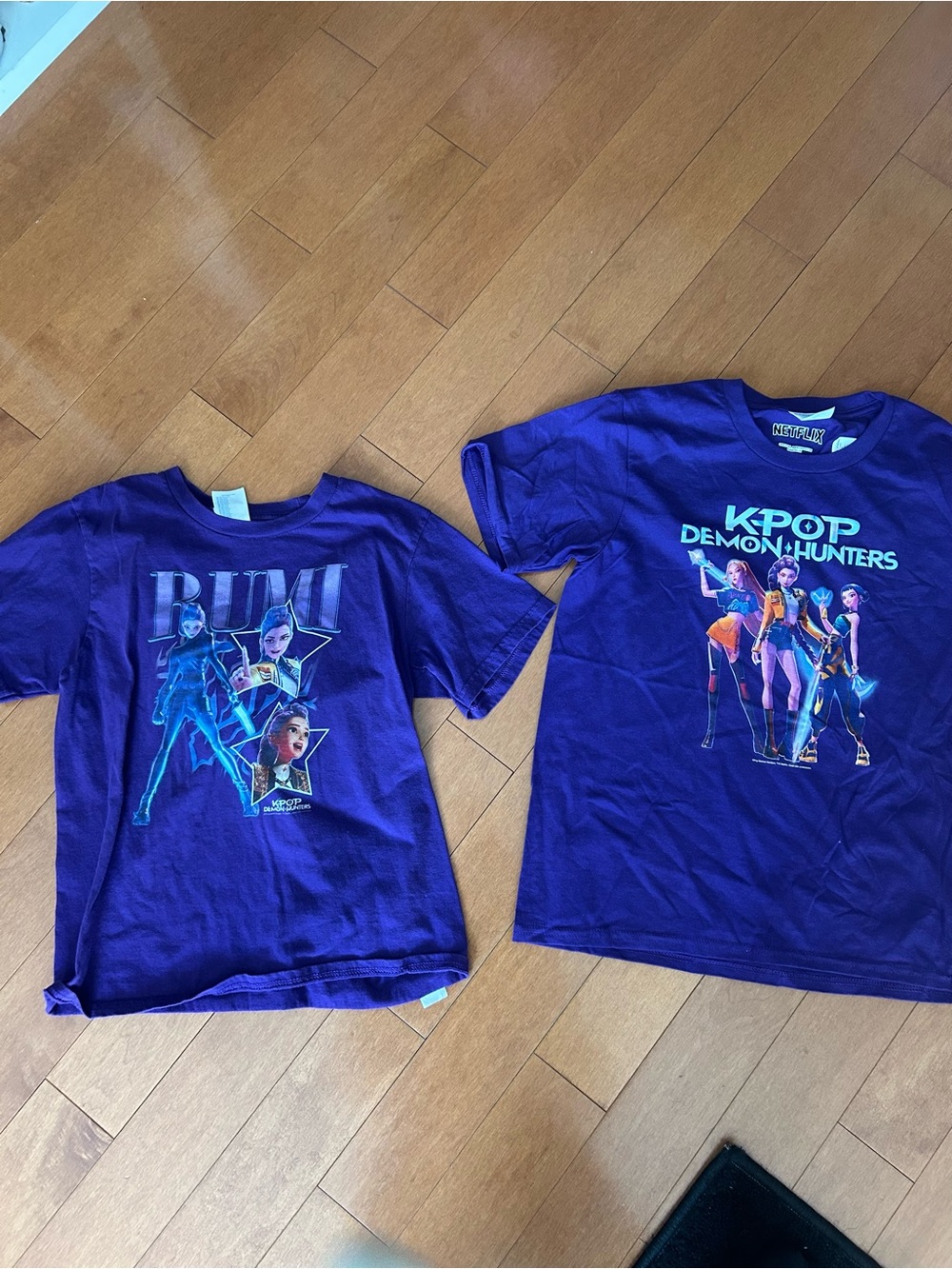 Netflix K-Pop Demon Hunters Kids Graphic Tees - Purple- Set of 2